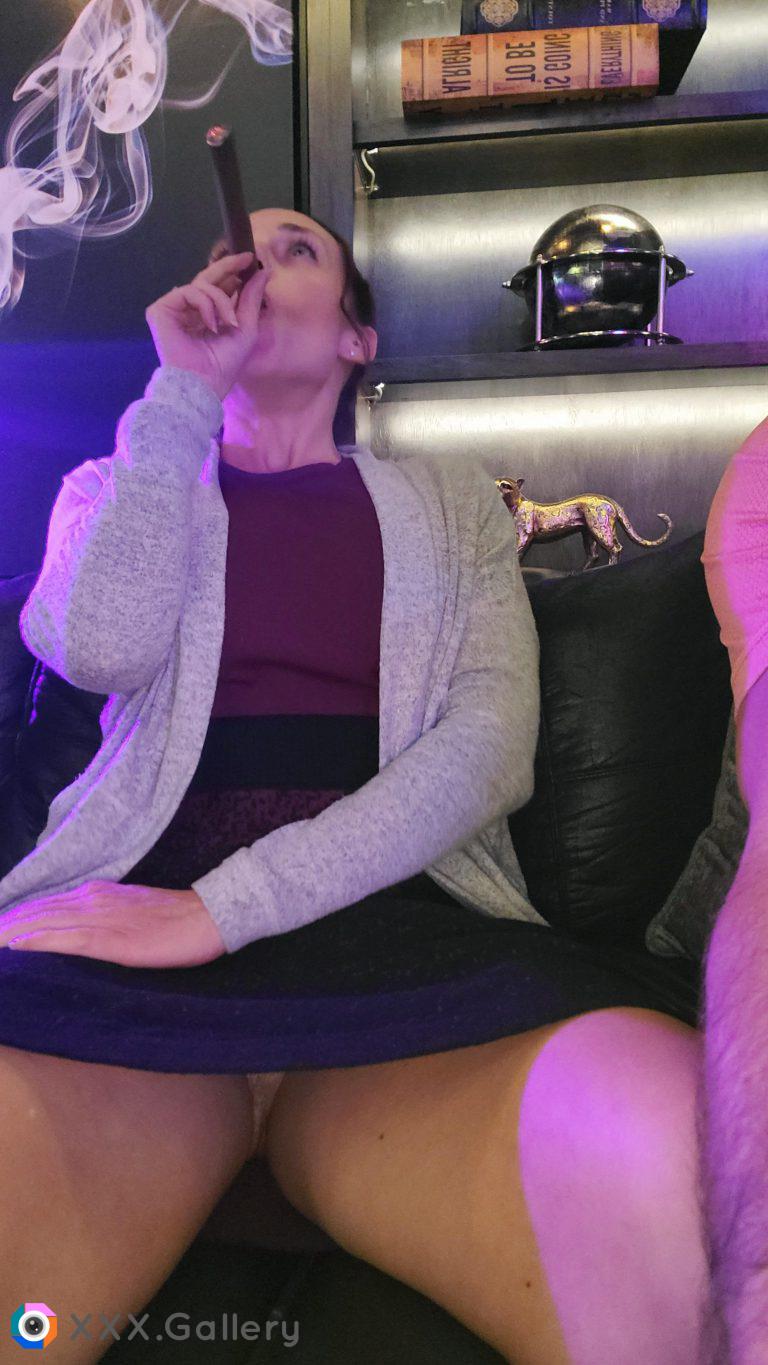 Jameson, Cigars, and Dress with no panties in December, PERFECTION!! (f) 46