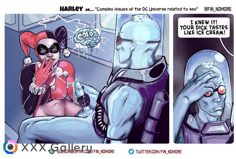 Harley Quinn and Mr. Freeze' ice cock