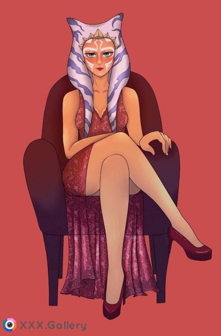 Ahsoka looking sexy in that dress (dwifebrianti) [star wars] commissioned by me