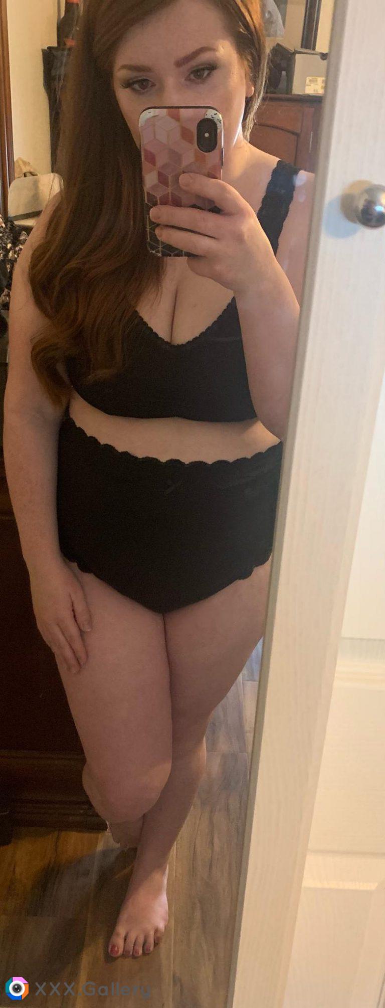 Chubby. Pale. Ginger. Feeling very insecure about putting lingerie on this postpartum body. Give me a boost?