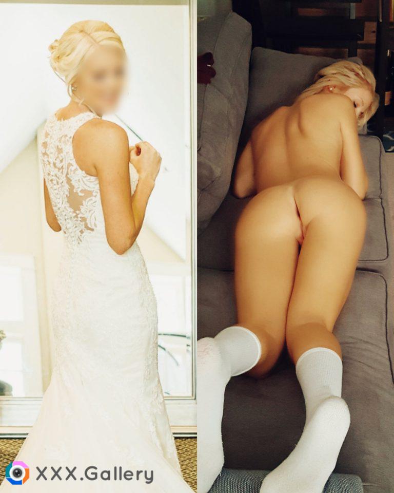 Sexy bride backside