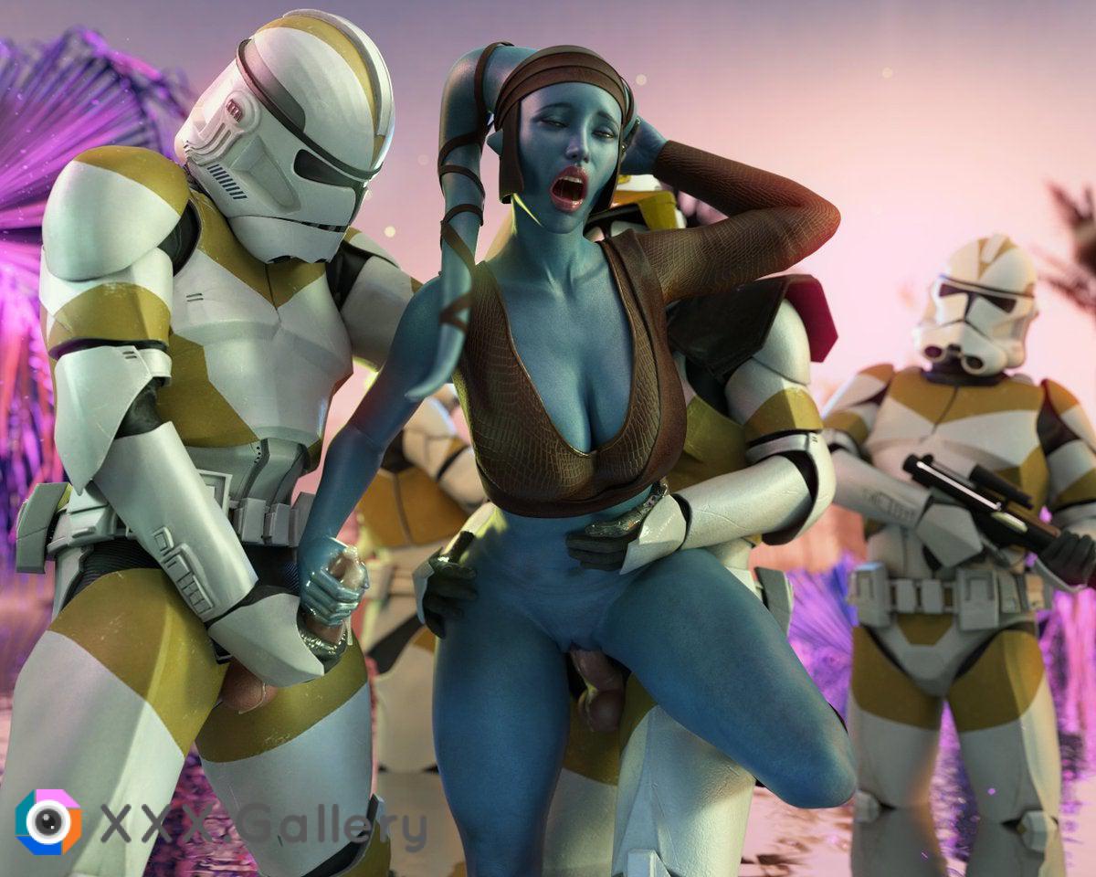 Aayla and her troops 2 By me DrinkerofSkies