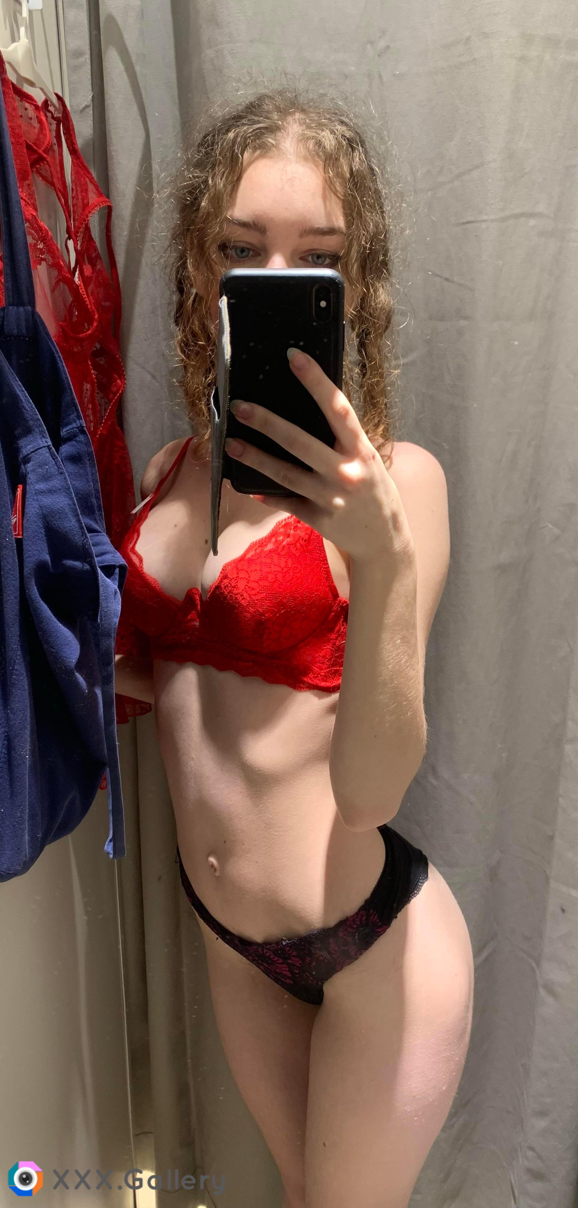 Not sure about the bra is red my color or
