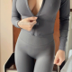Busty petite Mom testing new gymsuit