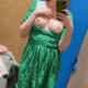 I love this green dress so much, I hope it suits me.