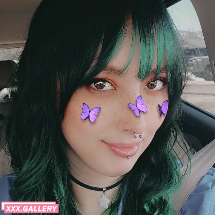 Green haired cutie