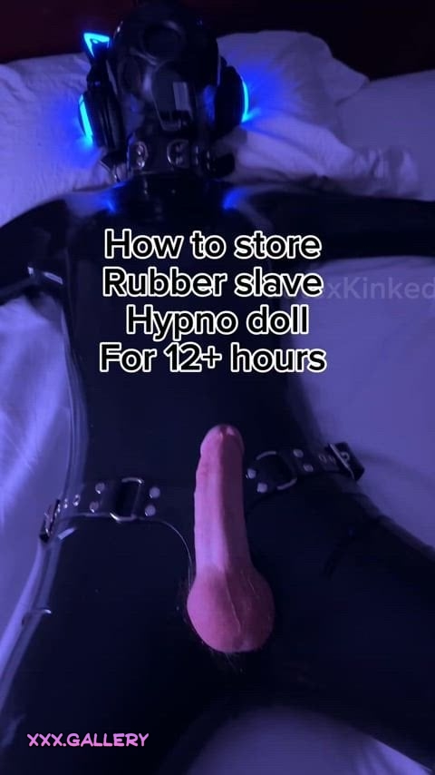 How to keep your latex slave husband in bondage all