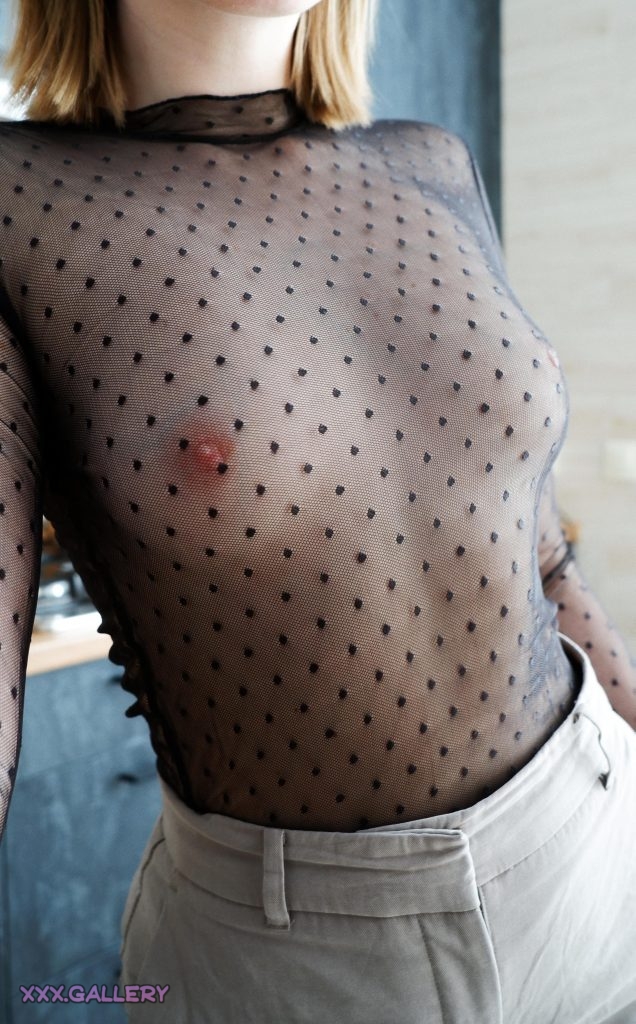 I cant believe the attention Im getting today. This top is definitely a showstopper