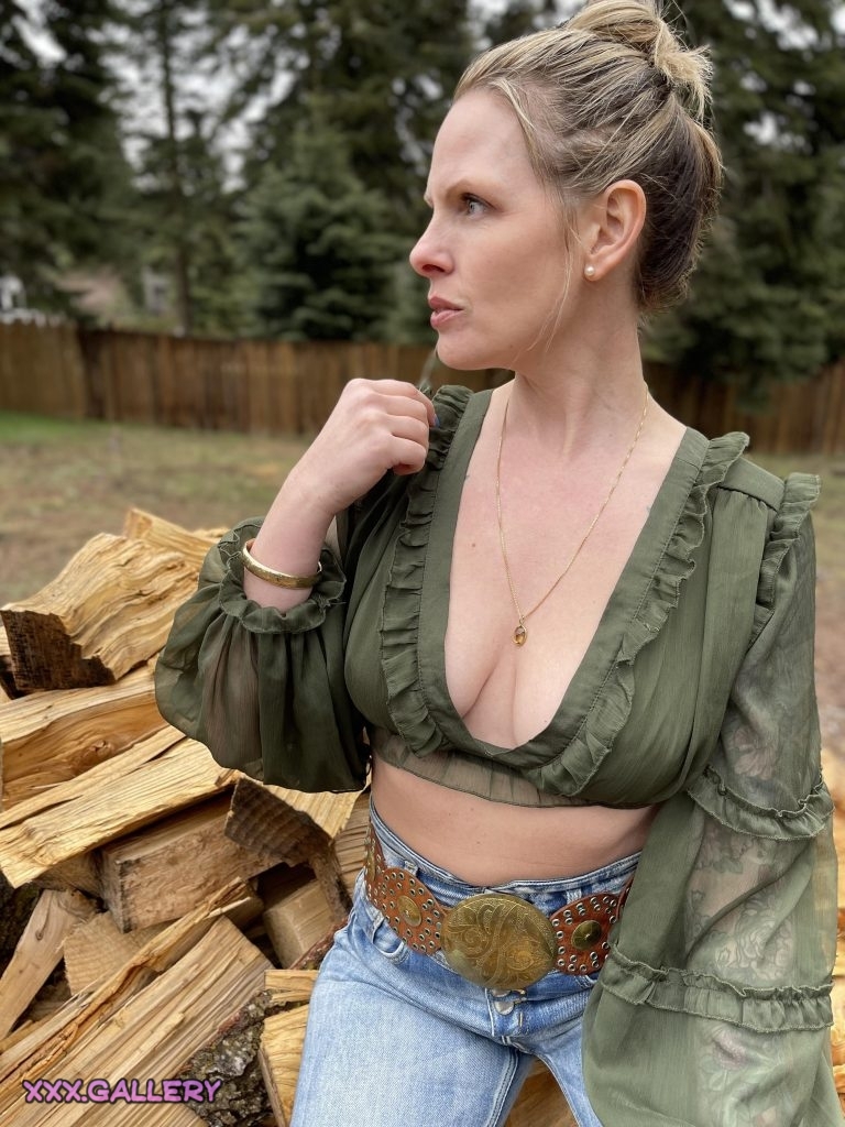 Just finished stacking wood and now it’s time for a well-deserved break