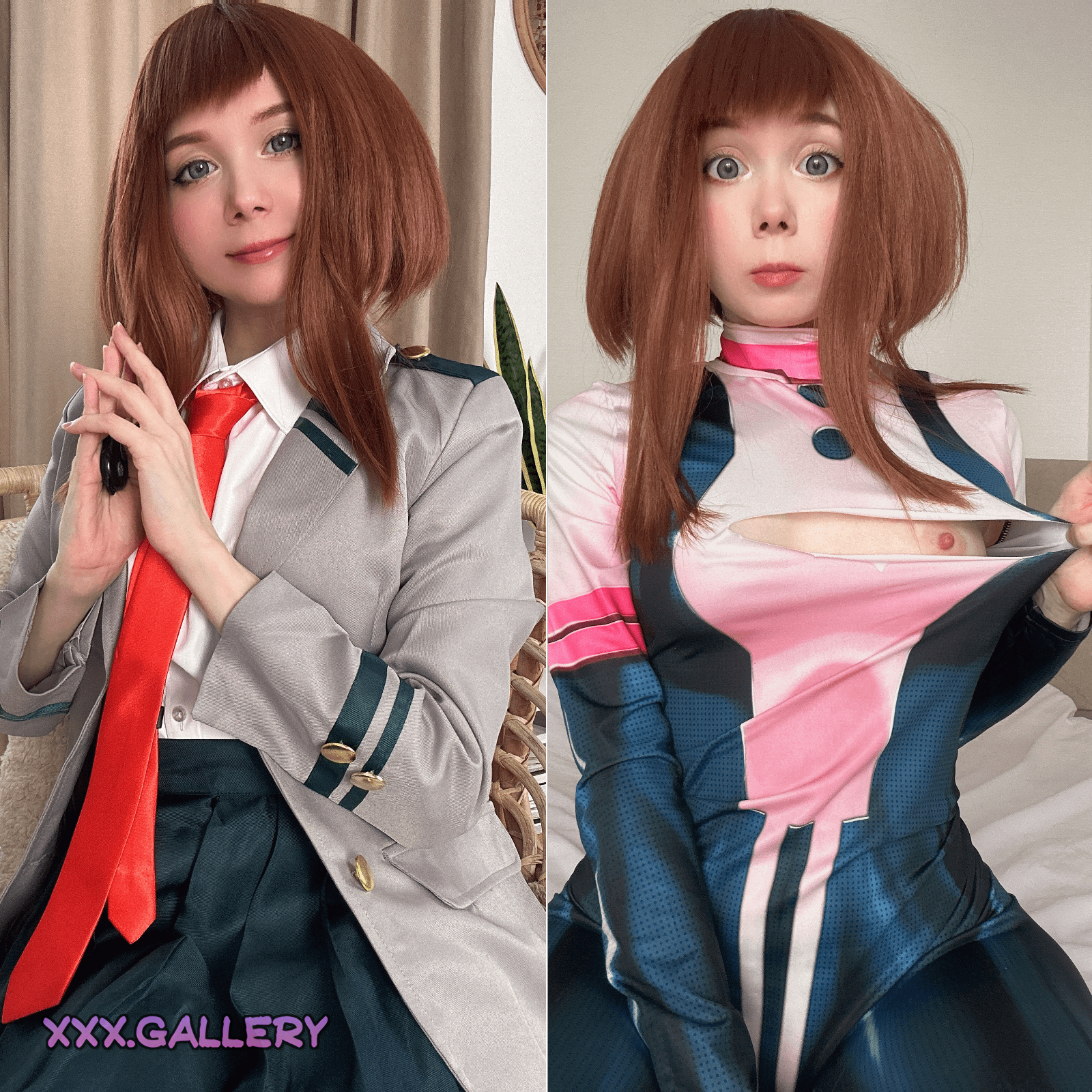 Sensual Ochaco Uraraka Cosplay 💃 by Tanuki_tyan