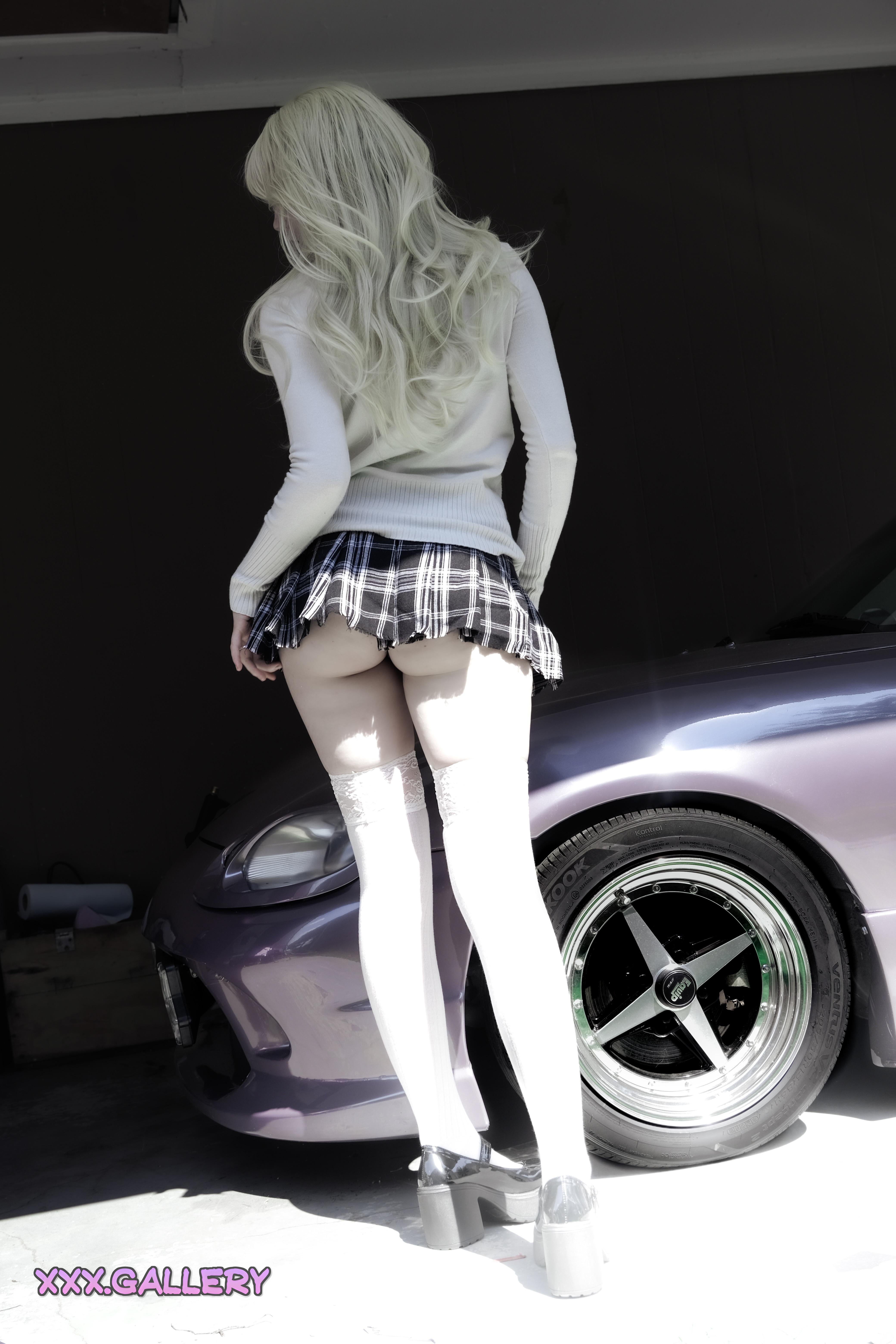 Teasing a Glimpse of My Petite Derriere in Skirt :blush: