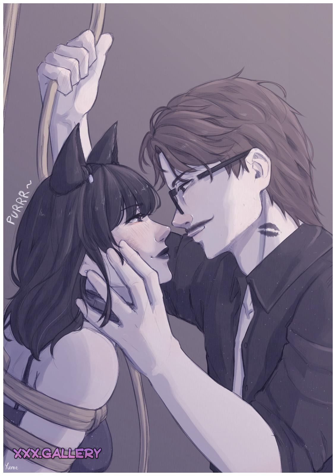 Custom Bondage Art: A Tribute to My Dominant Love 🔓❤️