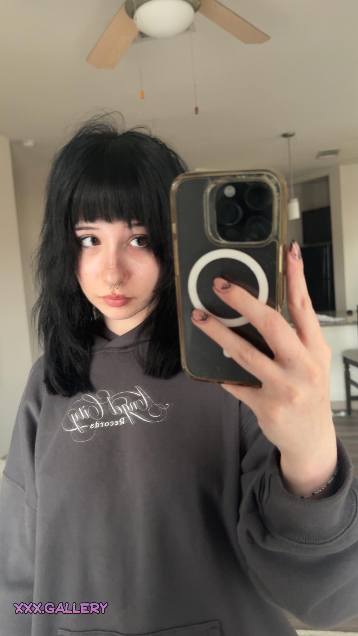 Hidden Gothic Allure 🕯️: Unexpected Encounter Under My Hoodie