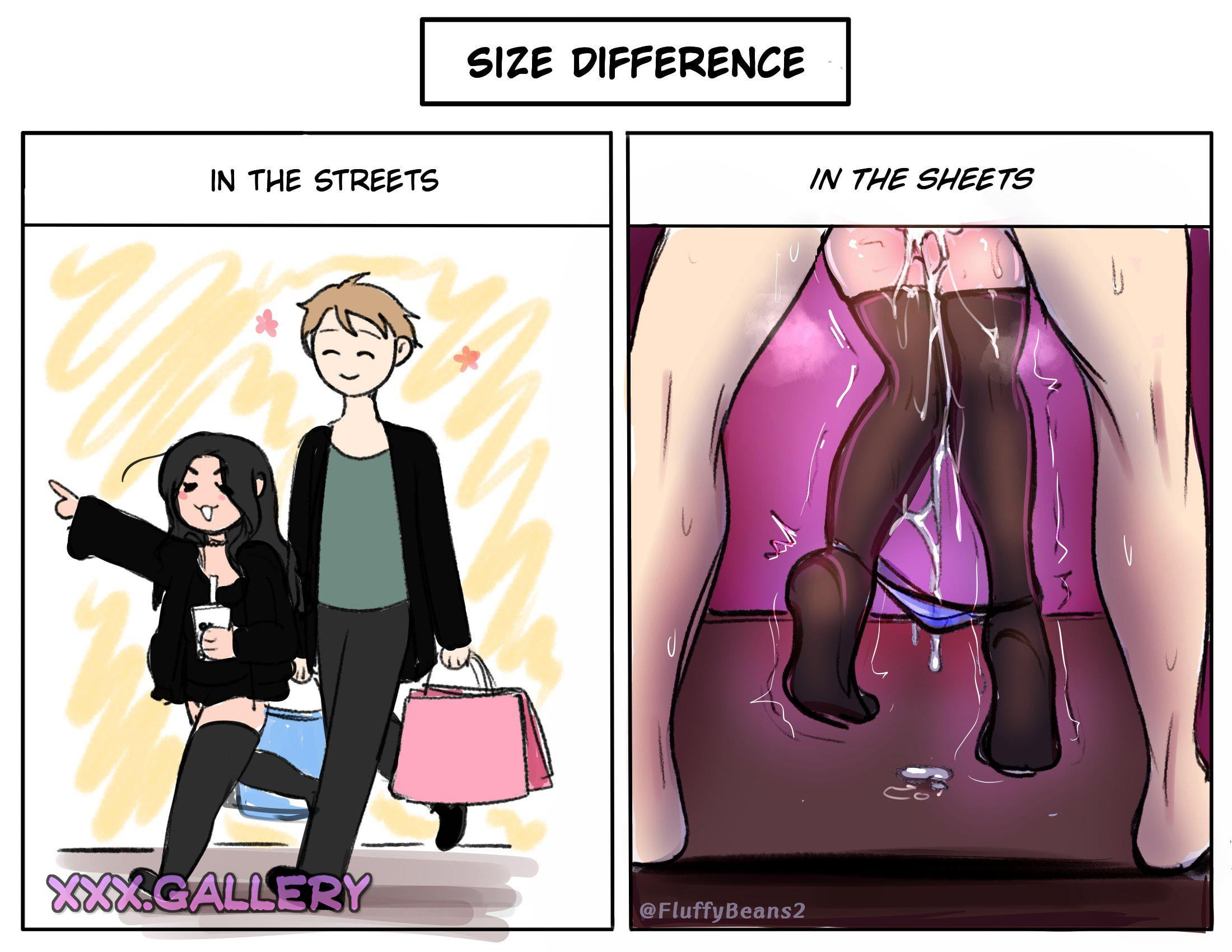 Big Masculine vs Petite Feminine: A Fluffybeans Delight 🍑💦