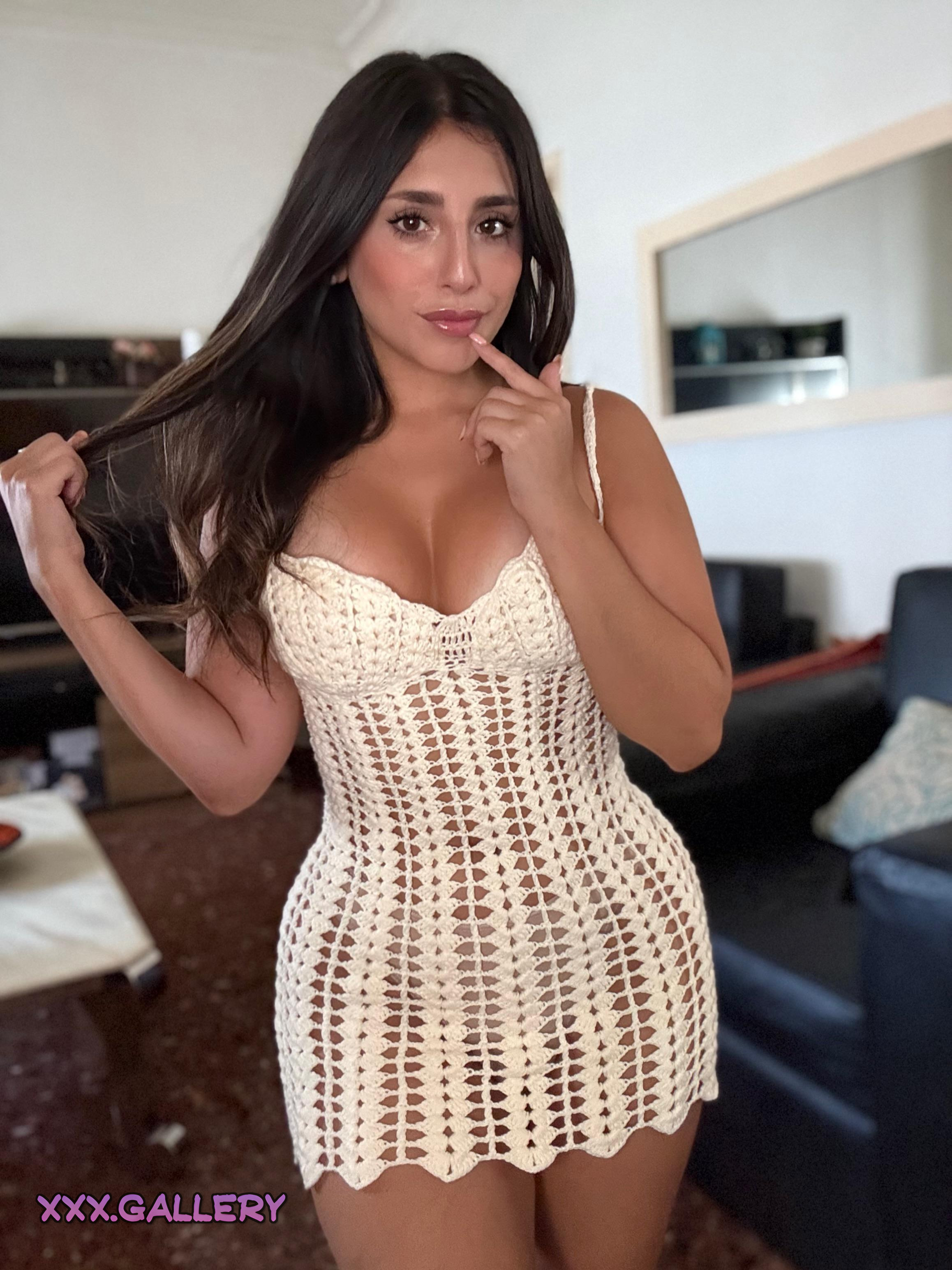 Uncovered: The Surprise Beneath the Brunette Dress 👗💥