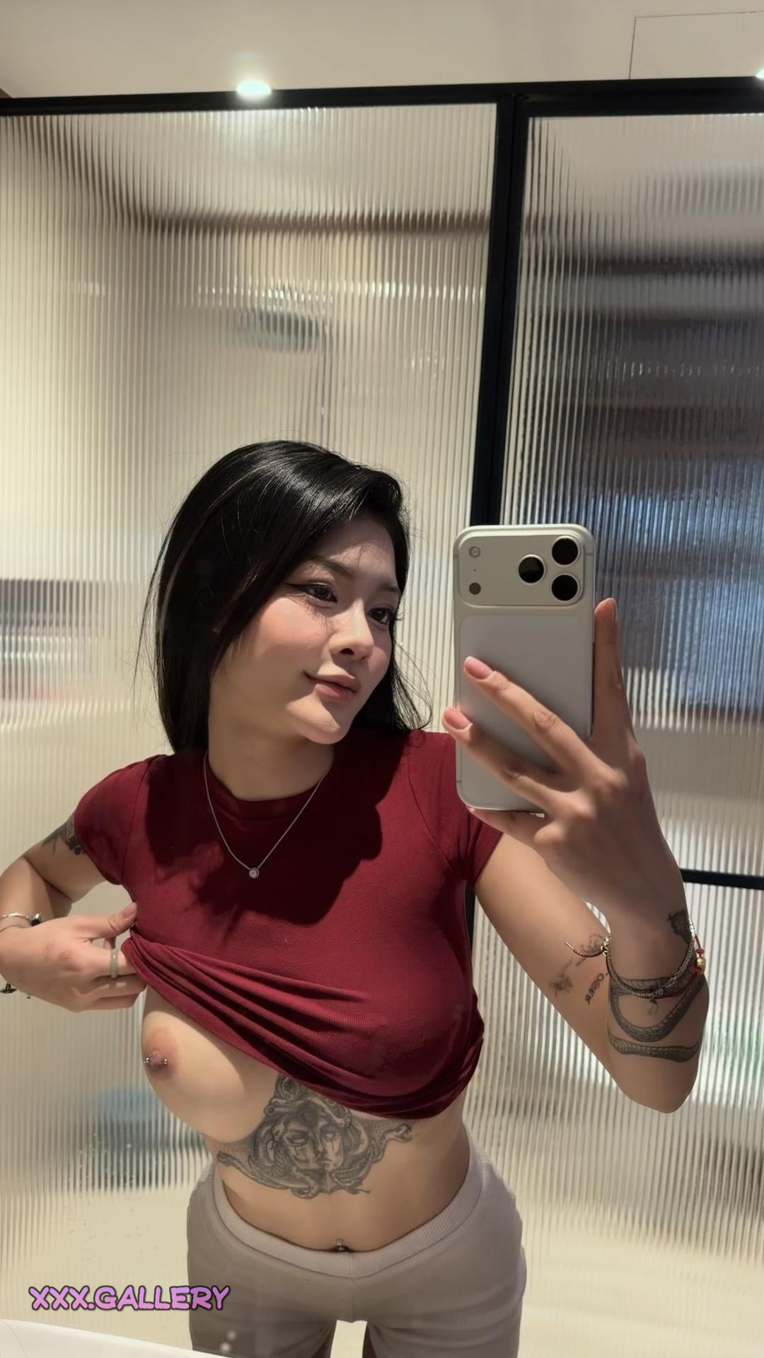 Asian goth baddie with dark allure 🔥