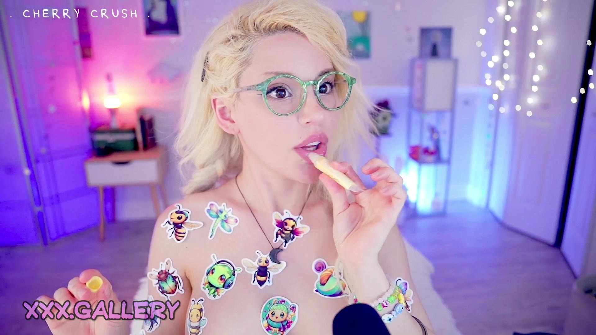 ASMR Sensations – Whispering & Sibilant Sticker Removal 🔞✨