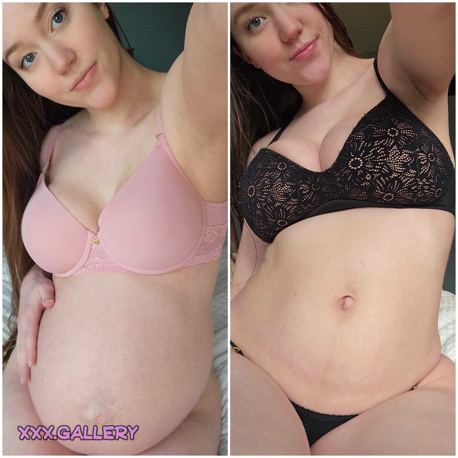 showcasing the voluptuous curves of a mommabod compared to a growing belly 🍑🔥
